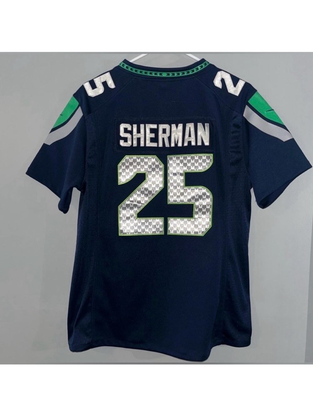 Nike NFL Seattle Seahawks Richard Sherman Blue #25 Authentic Football Jersey